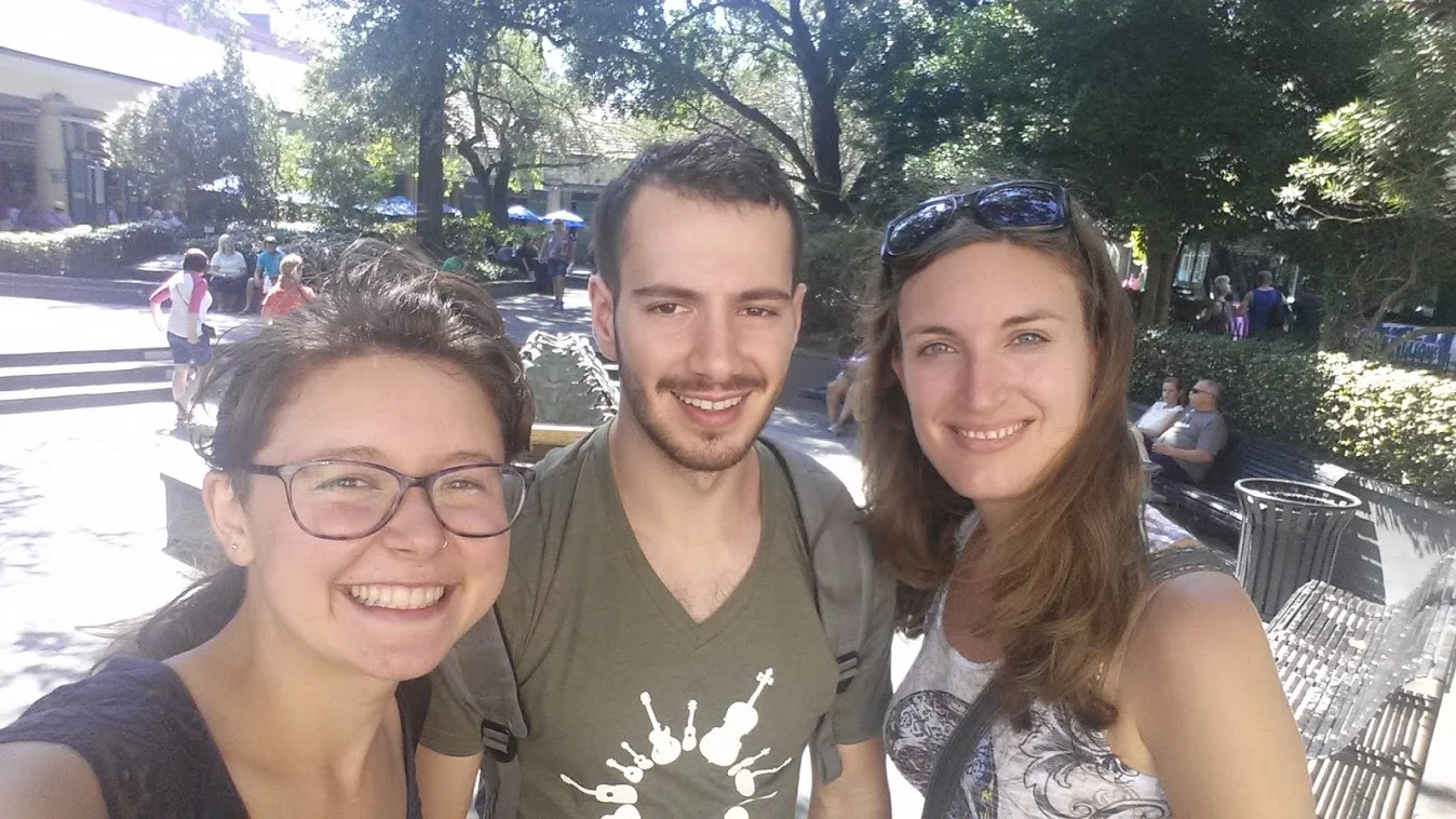 Please excuse our derpy faces. NOLA is very hot. 