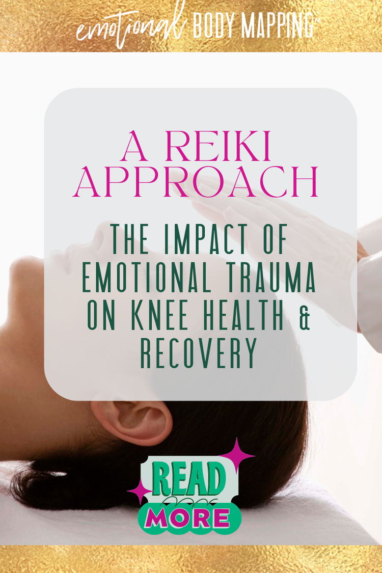 Image showcasing Reiki and Knee Pain | Emotional Body Mapping | Self-care, Emotional ...