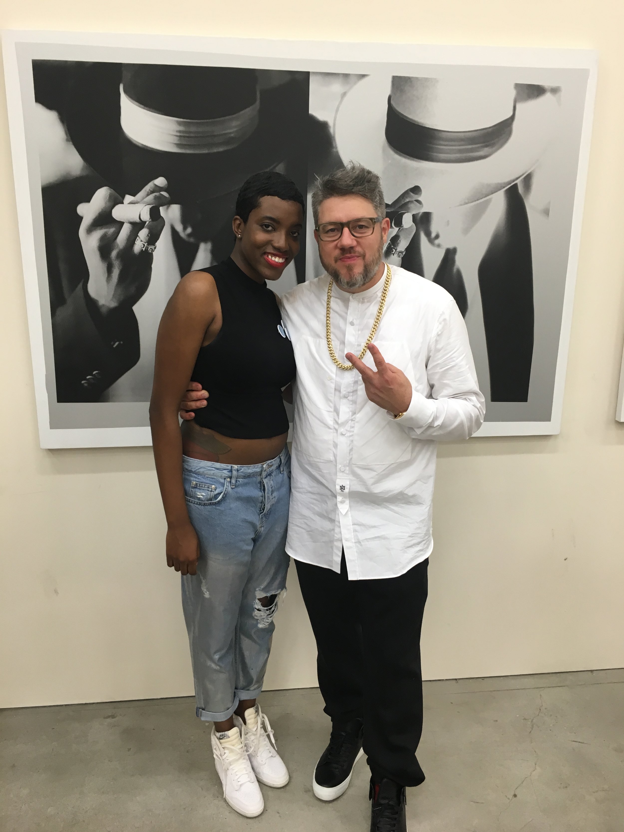 YSH Founder Syreeta Gates with Legendary Photographer Jonathan Mannion