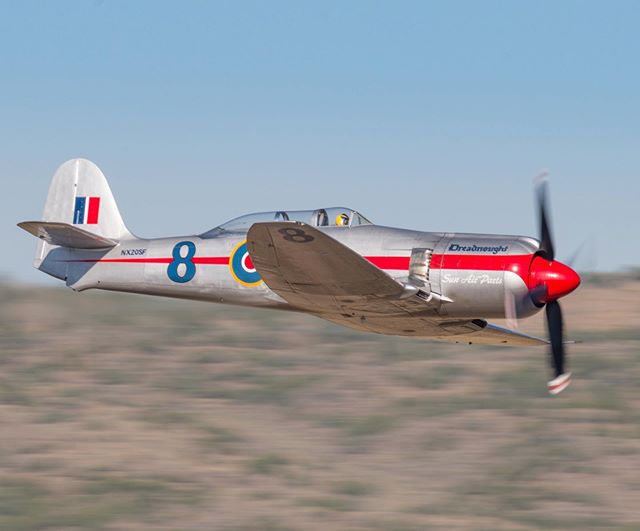 Reno Air Races 2019: Winner Dreadnought diving down the Valley of Speed #renoairraces #dreadnought #seafury #hawker #sandersracing #valleyofspeed #prattandwhitney #reno #nevada #renotahoe #wwii #militaryaircraft #kristofferglennimagery #kristofferpfa