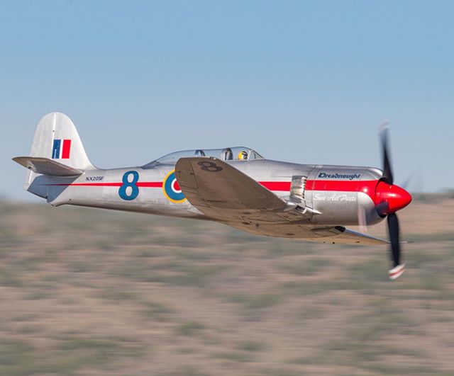 Reno Air Races 2019: Winner Dreadnought diving down the Valley of Speed #renoairraces #dreadnought #seafury #hawker #sandersracing #valleyofspeed #prattandwhitney #reno #nevada #renotahoe #wwii #militaryaircraft #kristofferglennimagery #kristofferpfalmer #pfalmer #nikond800