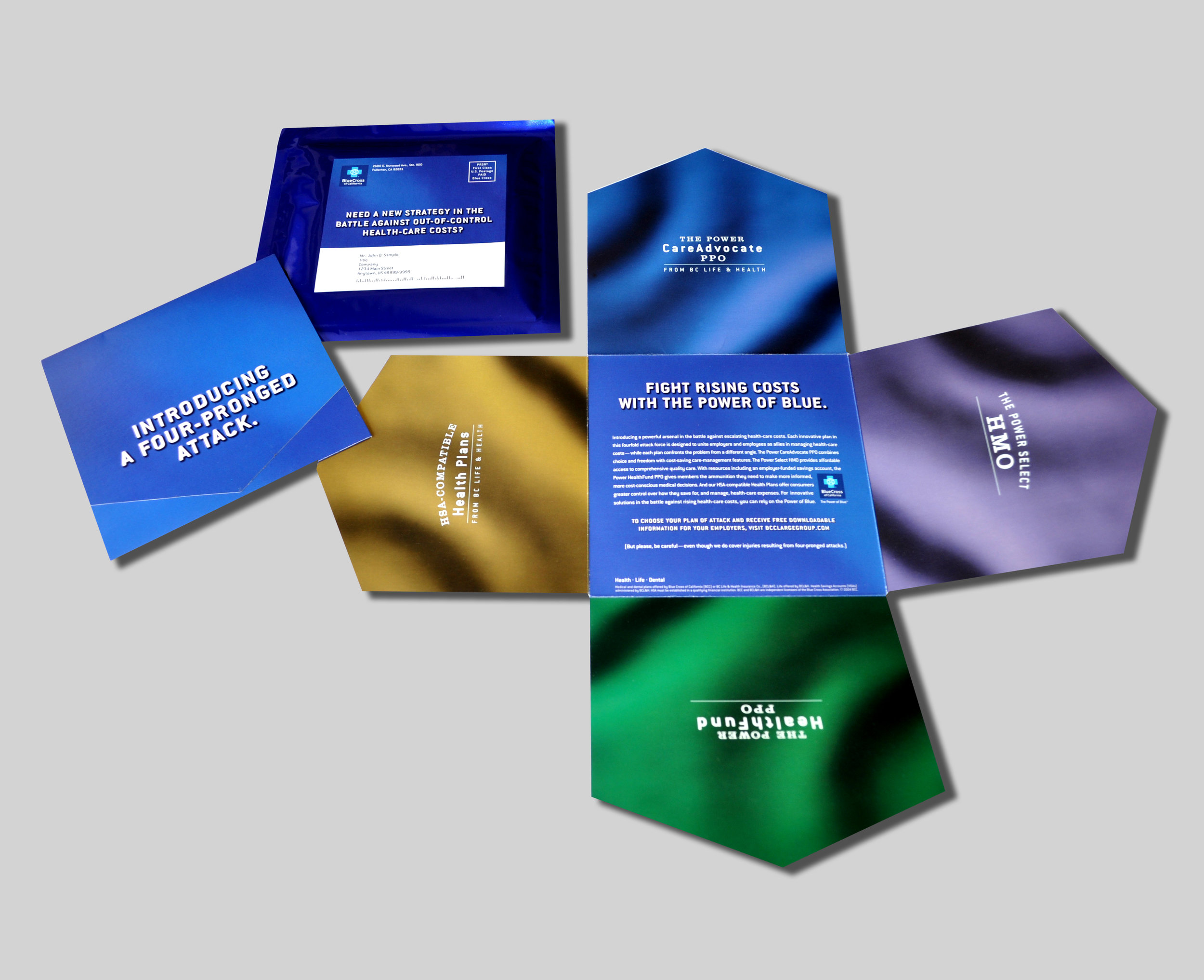  BlueCross/Iron Cross Mailer and Mylar Envelope 