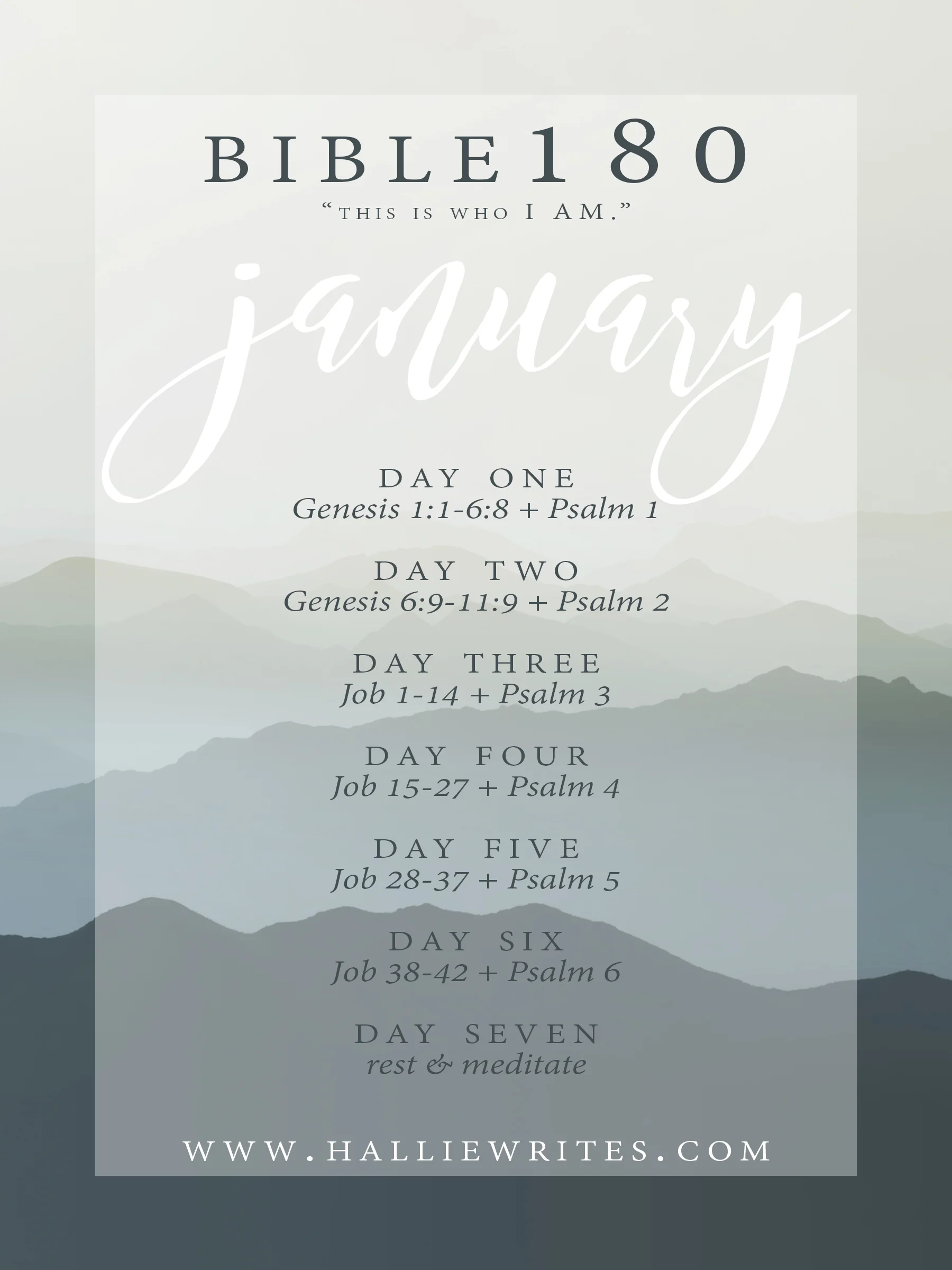 The Bible180 challenge, week 1