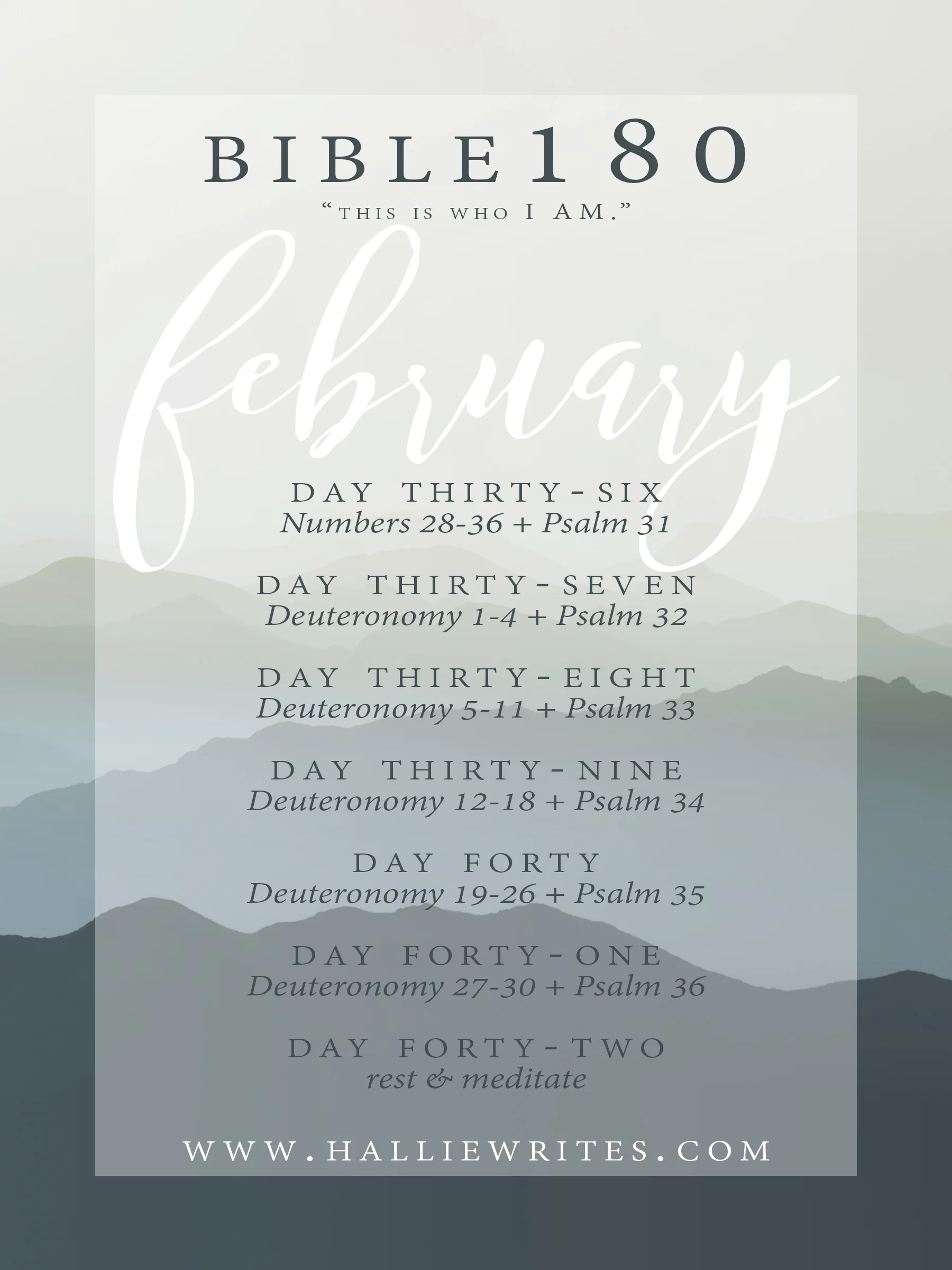 The Bible180 challenge, week 6