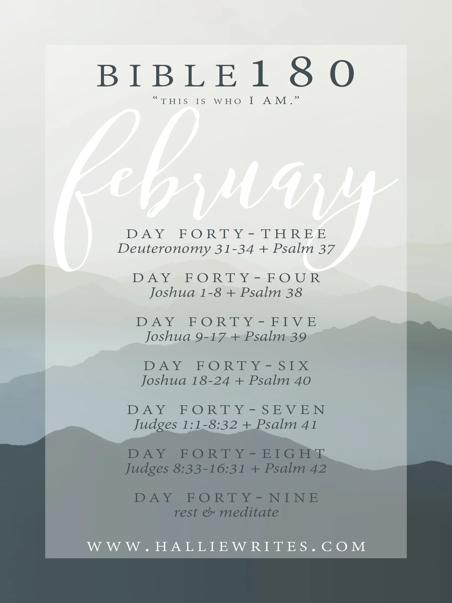 The Bible180 challenge, week 7
