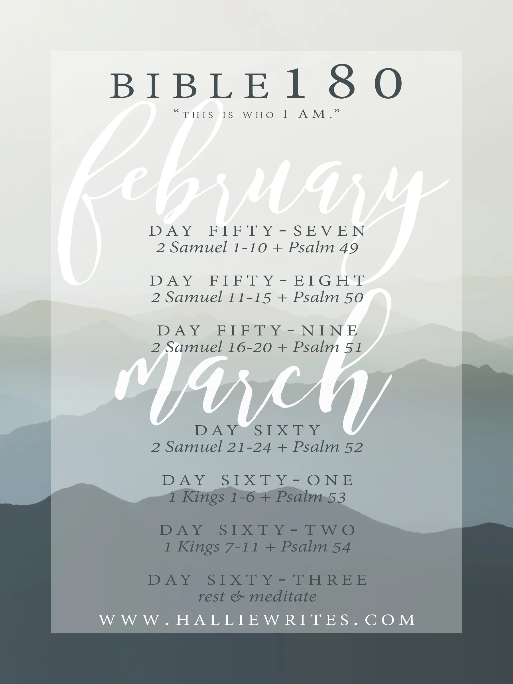 The Bible180 challenge, week 9