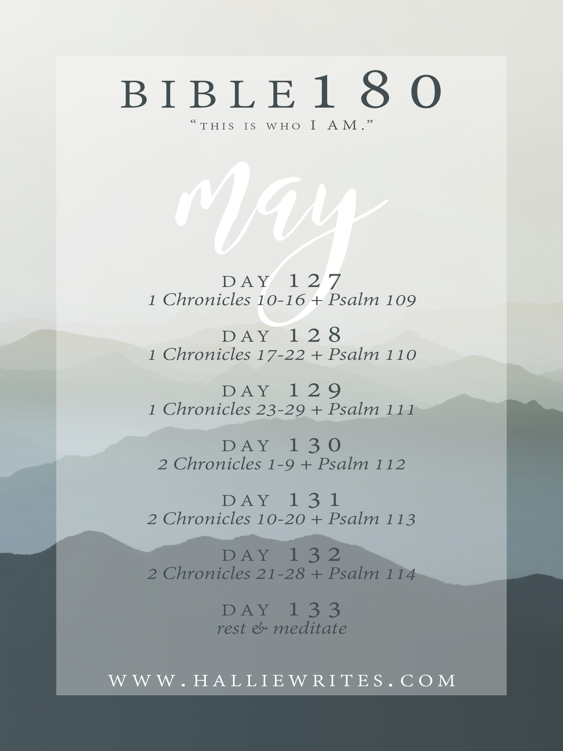 The Bible180 challenge, week 19