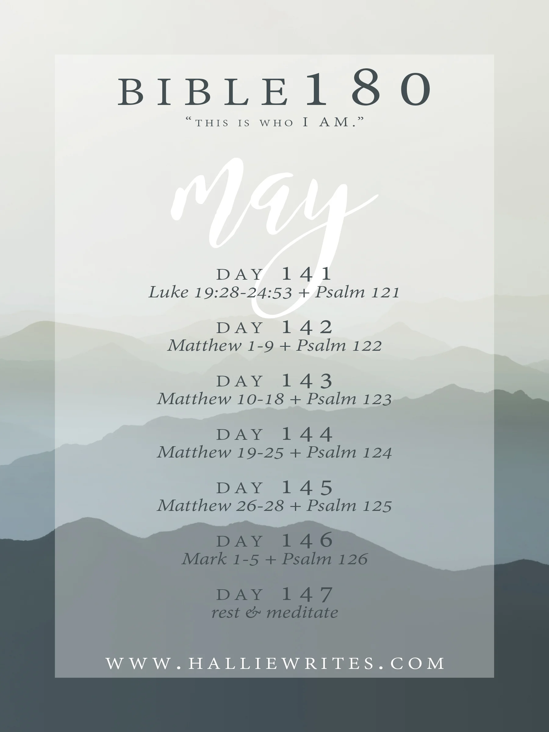 The Bible180 challenge, week 21