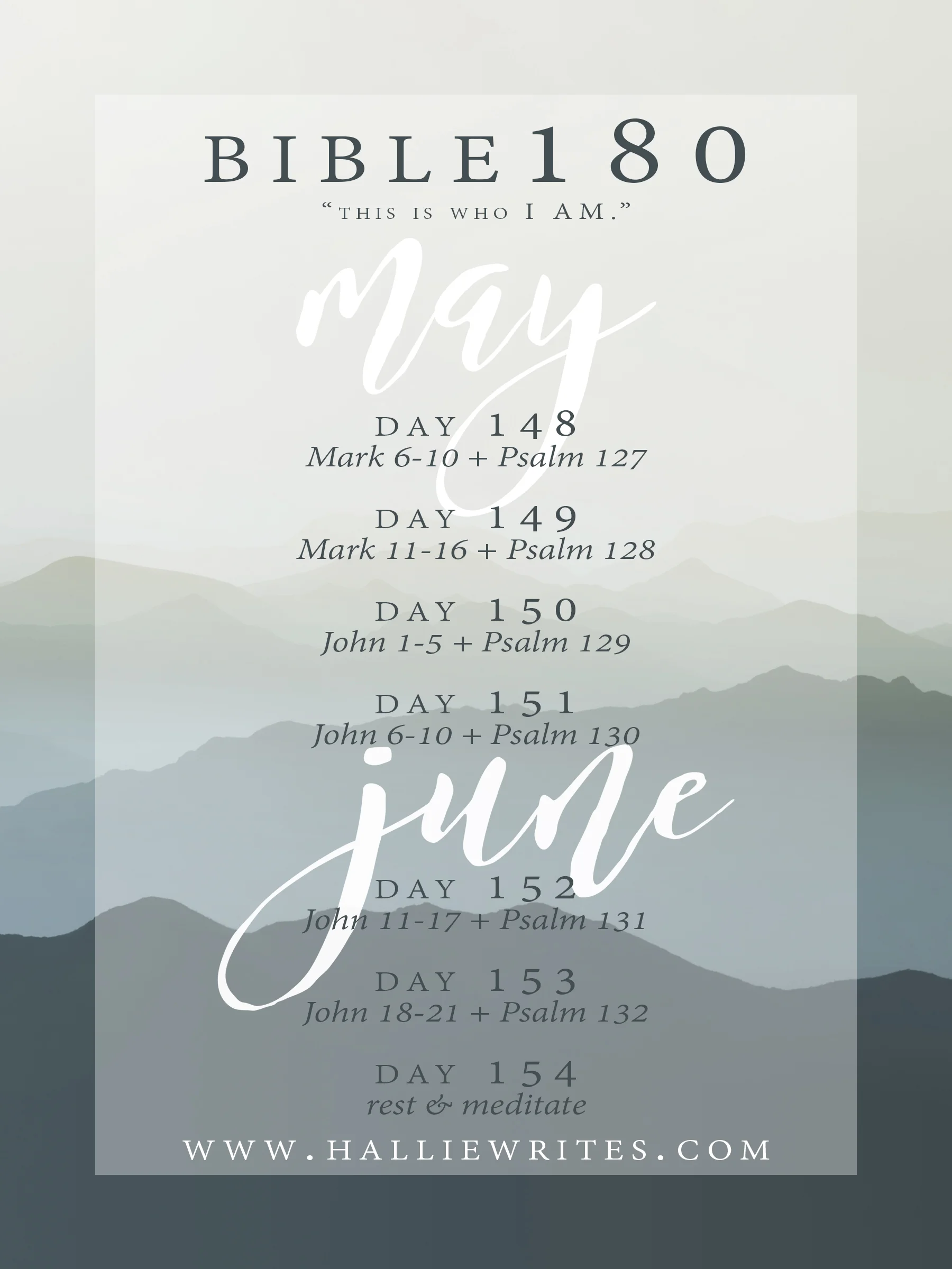 The Bible180 challenge, week 22
