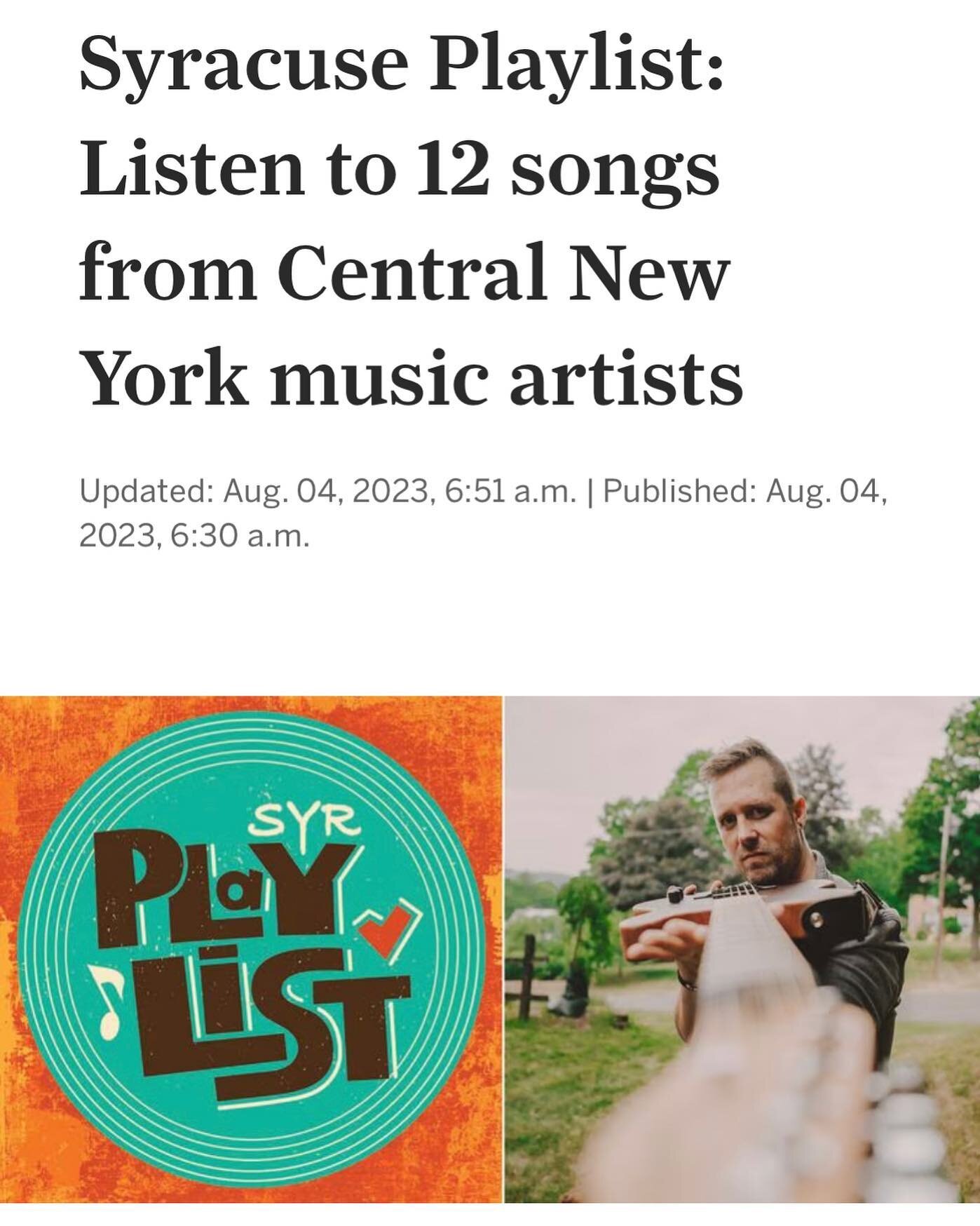 @stephendouglaswolfe featured on the @syracusedotcom playlist curated by @deafgeoffherbert