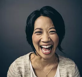 Just by watching Vibe Founding40 member and social business coach Anna Choi laugh (a huge laugh from a tiny being) you, too, can light up a room.