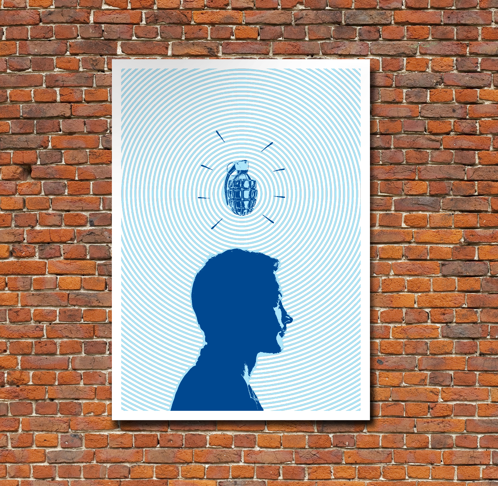  Ideas can be dangerous. This poster brings that to life.   Design/Illustration  