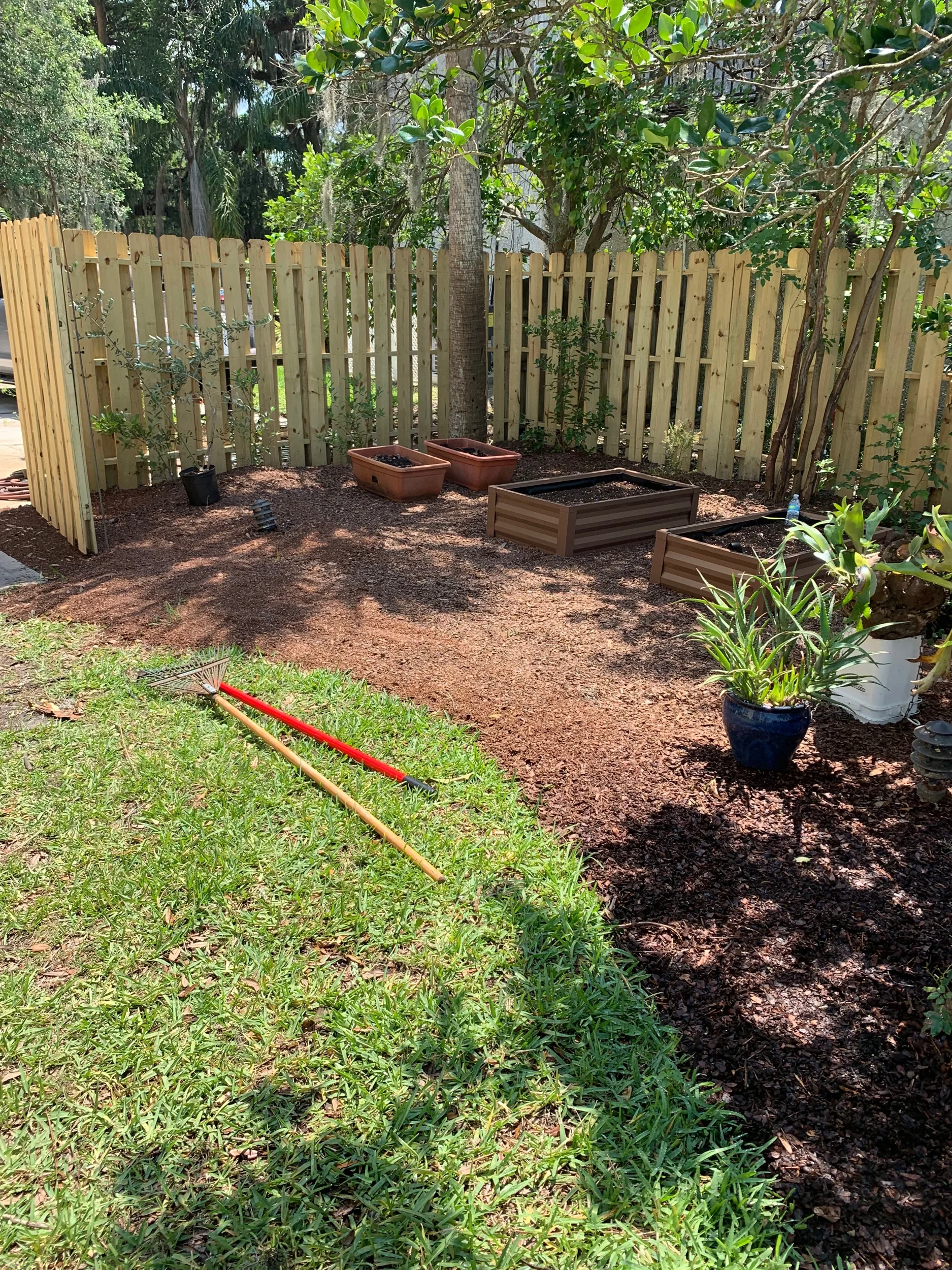 Raised beds ready for planting!