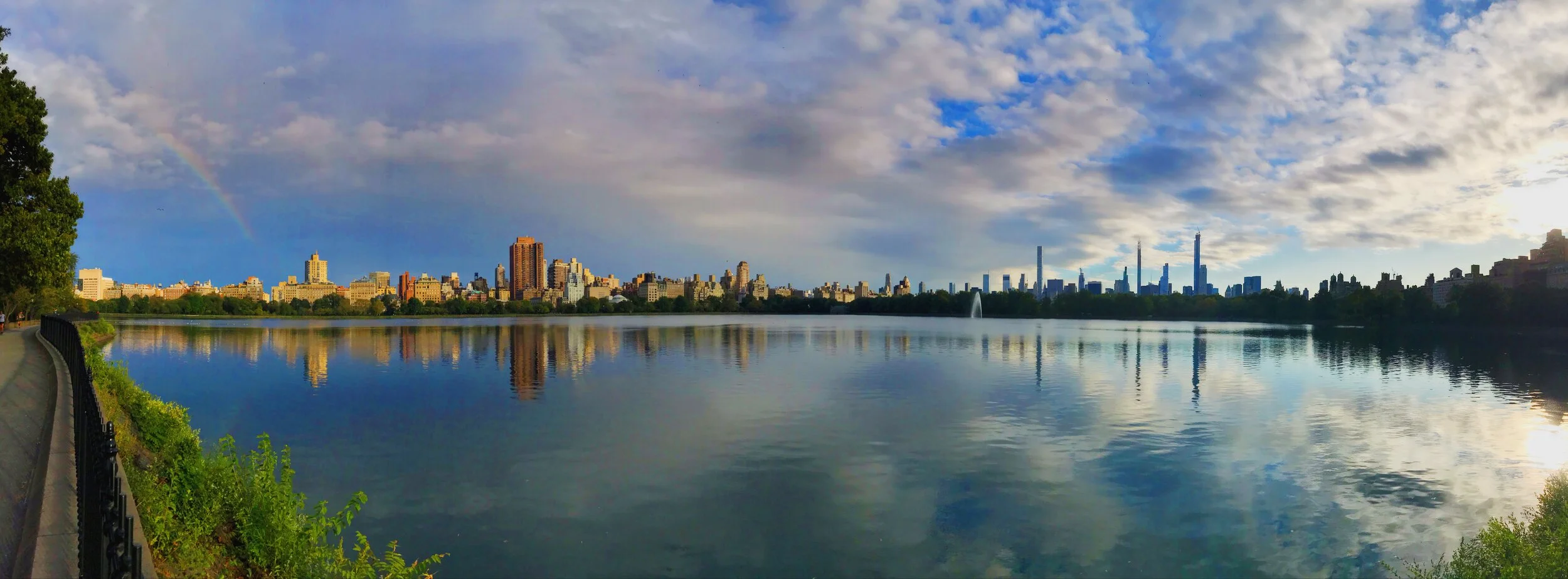 I was so preoccupied marvelling at how beautiful the light was and all the colours it was illuminating that I almost missed the rainbow…!
