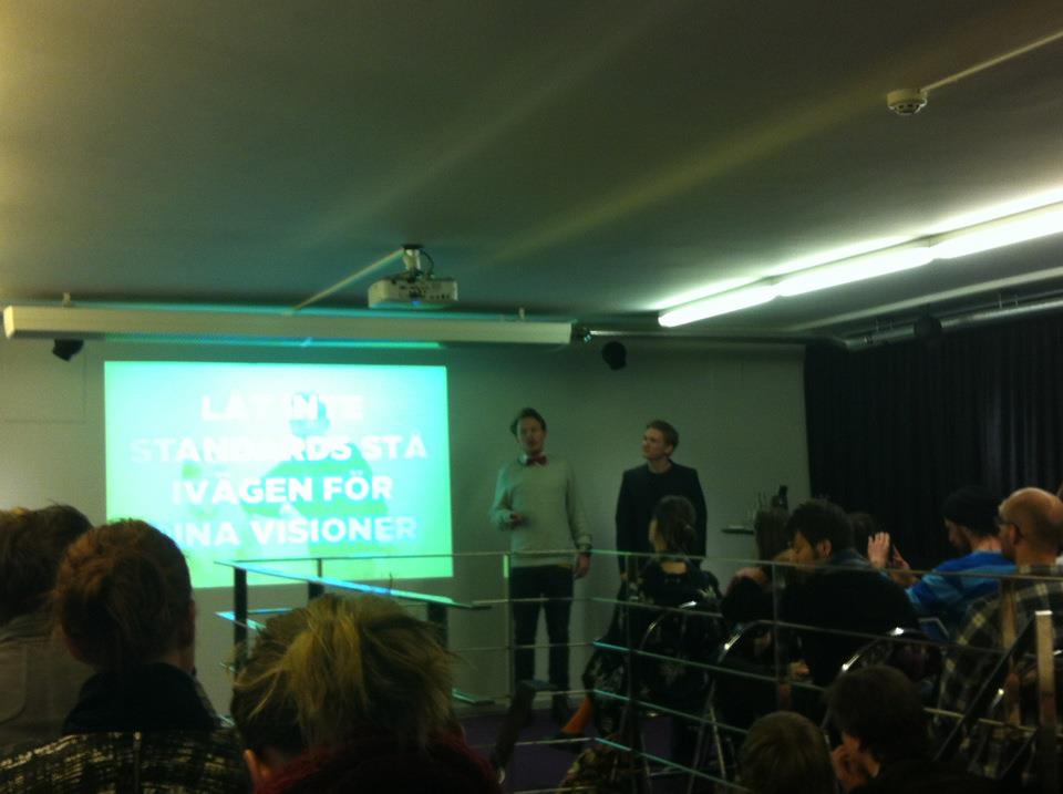 May 2012: Two of my favorite Designers I had the pleasure to mentor giving a sensational talk on Owning Your Vision.