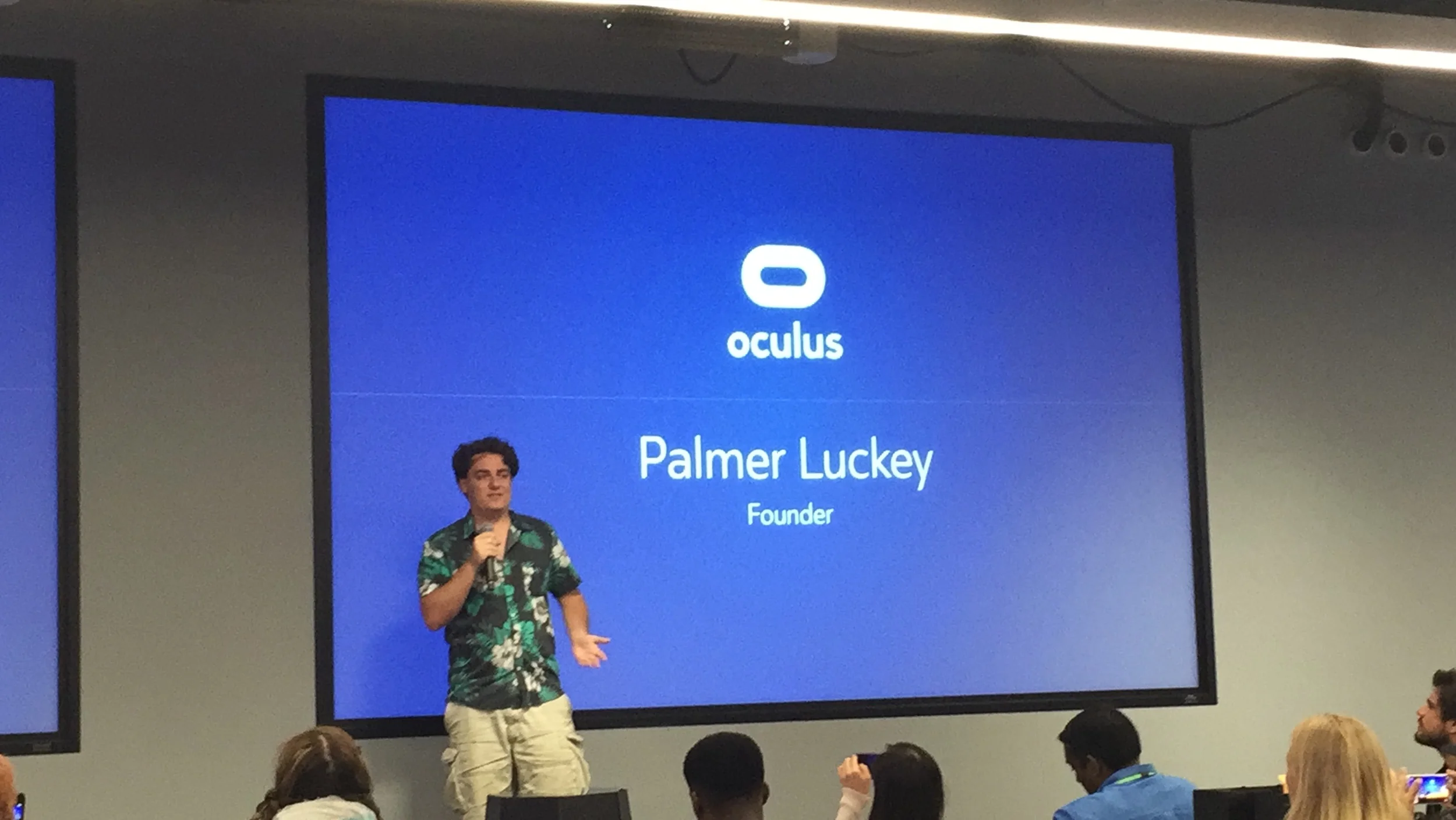 May 2016: Palmer reminding us, if someone like himself could do what he did, he can’t even the kind of content we will create for the future of VR