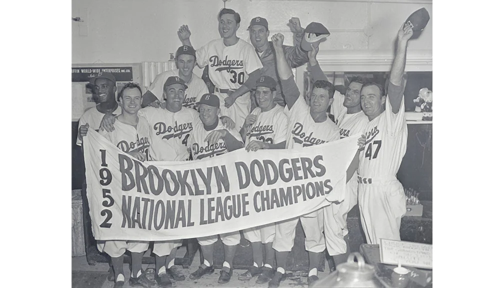 Brooklyn Dodgers win National League Pennant