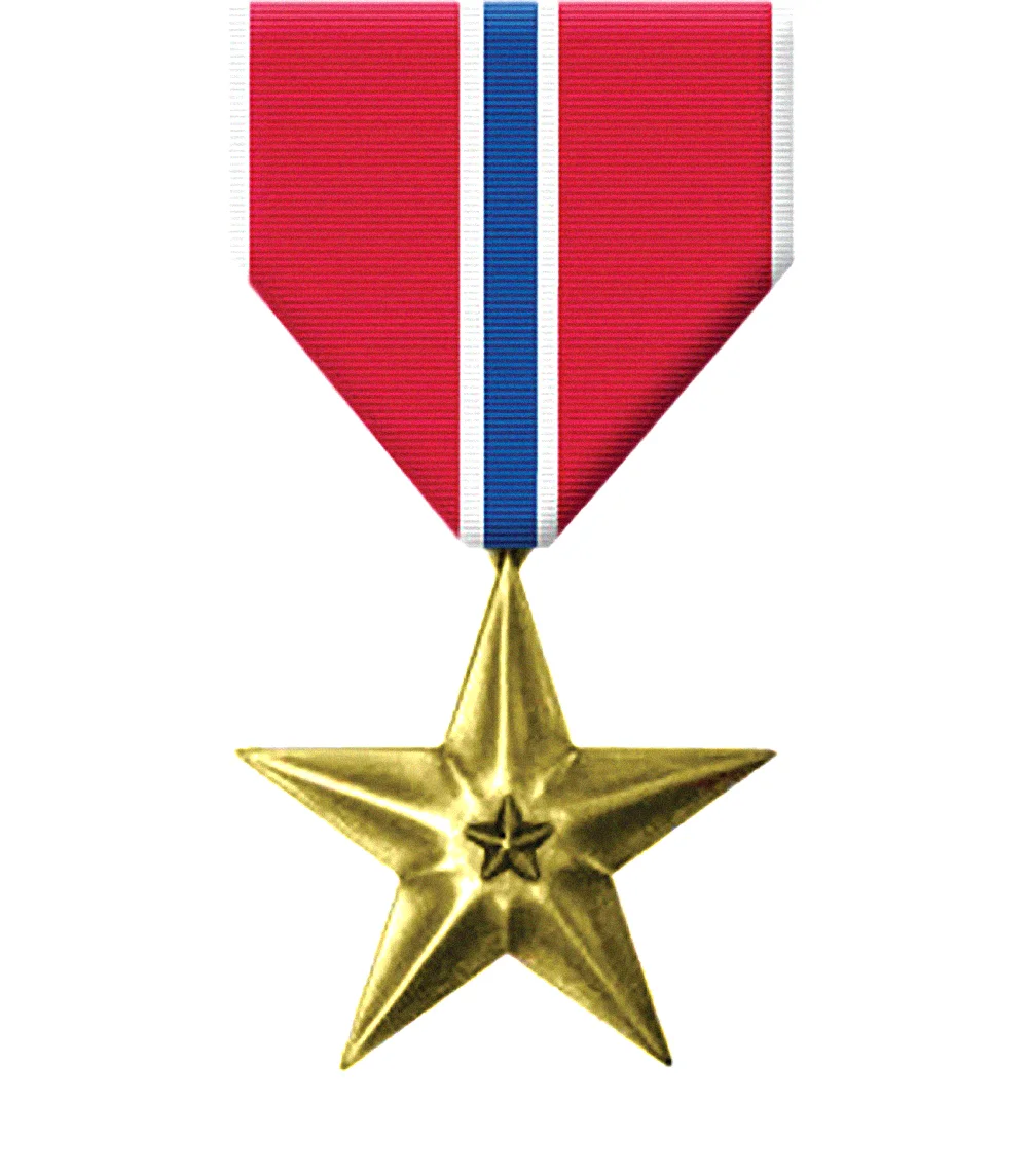 Bavasi awarded the Bronze Star for Bravery in Action