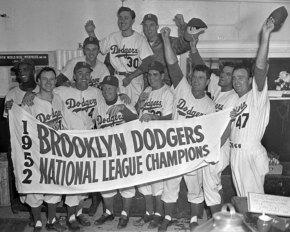 Brooklyn Dodgers win National League Pennant