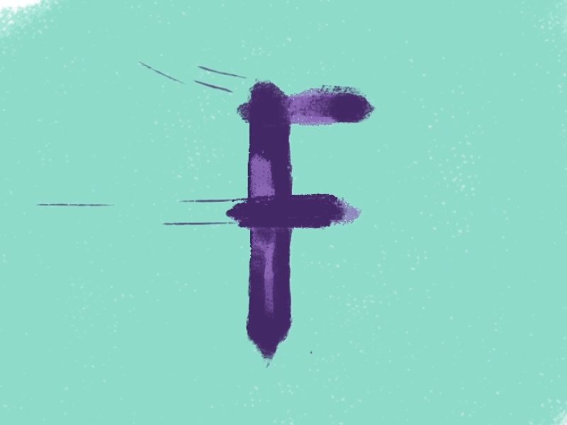 frame by frame type animation test aka a blast with pastel brushes