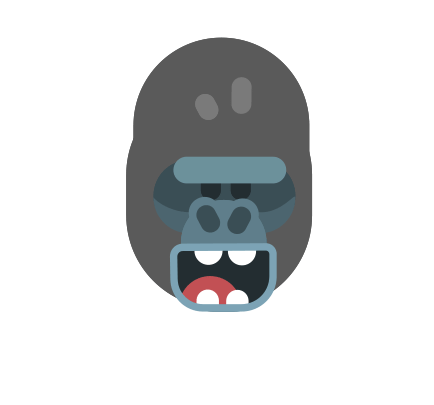 One of Duolingo's character's head rig test with Joysticks & Sliders