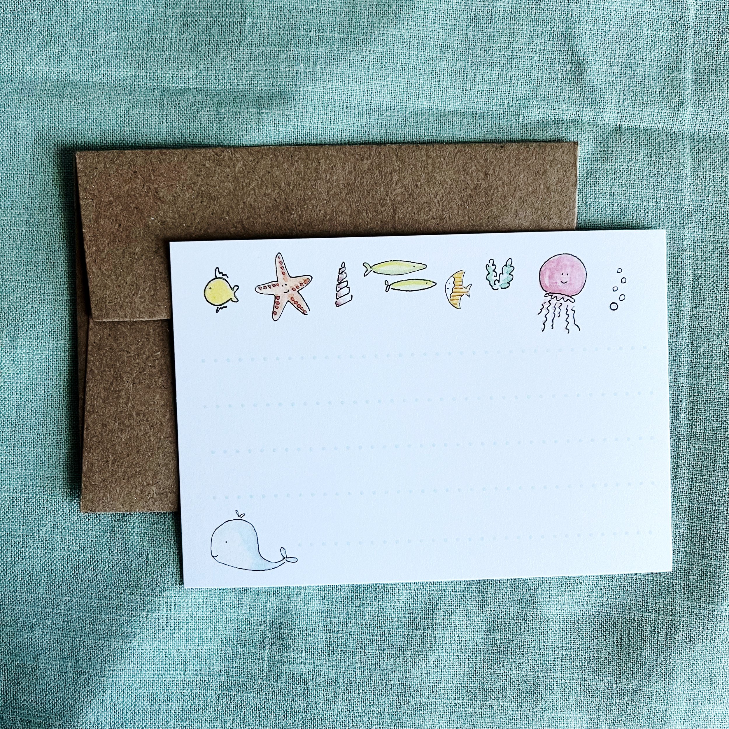 Small Note Card Set: Ocean