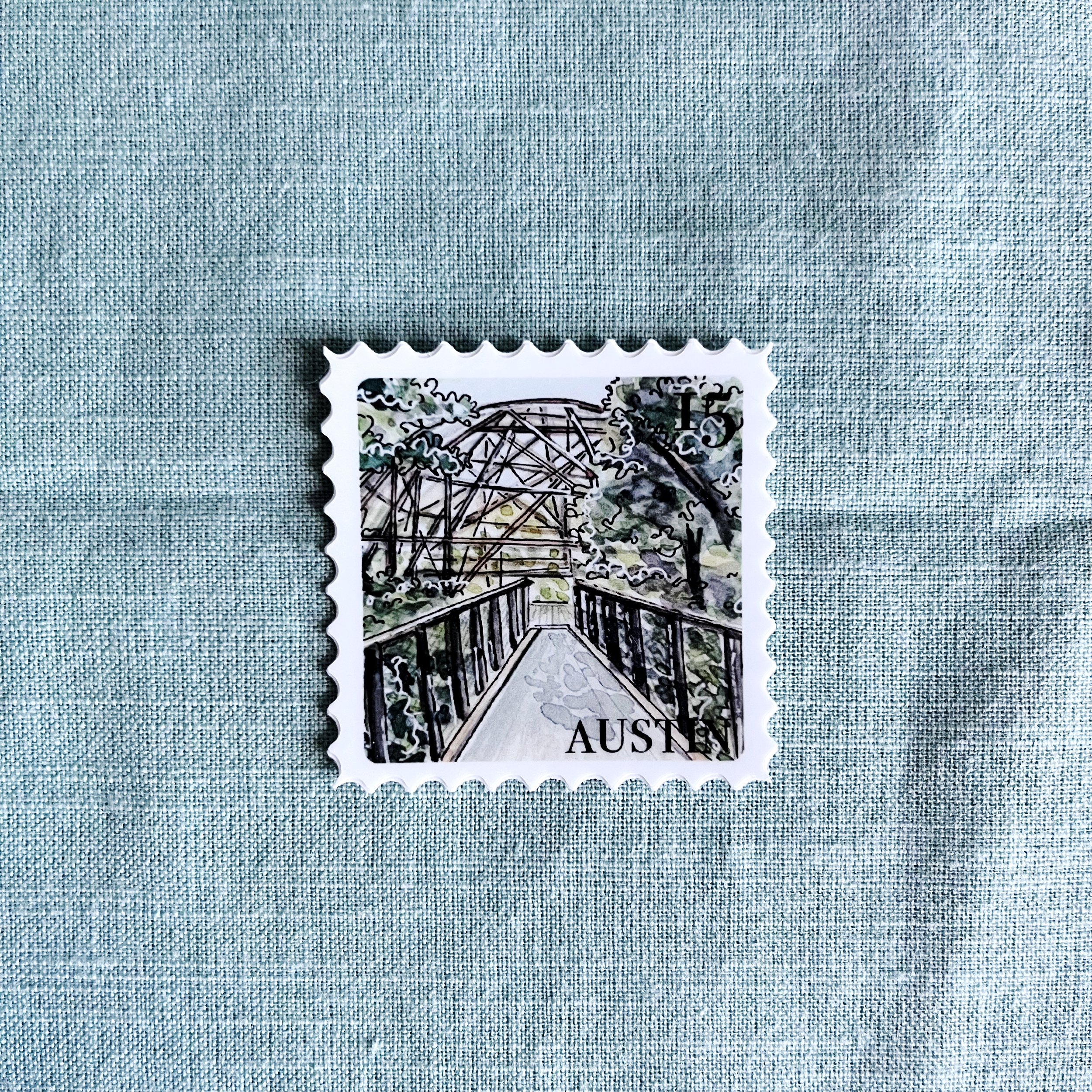 Sticker Pease Park Stamp