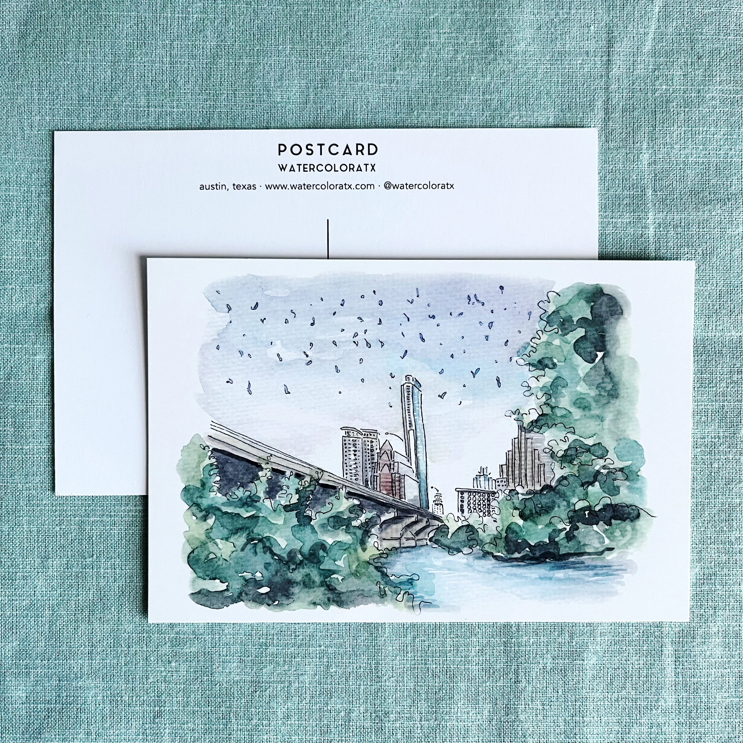 Postcard: Congress Avenue Bats