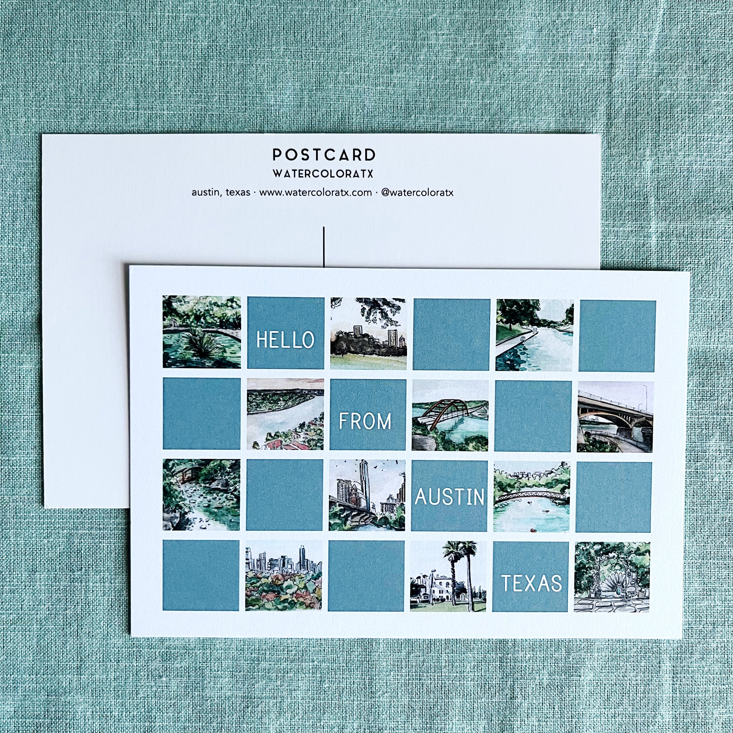 Postcard: Hello From Austin Grid