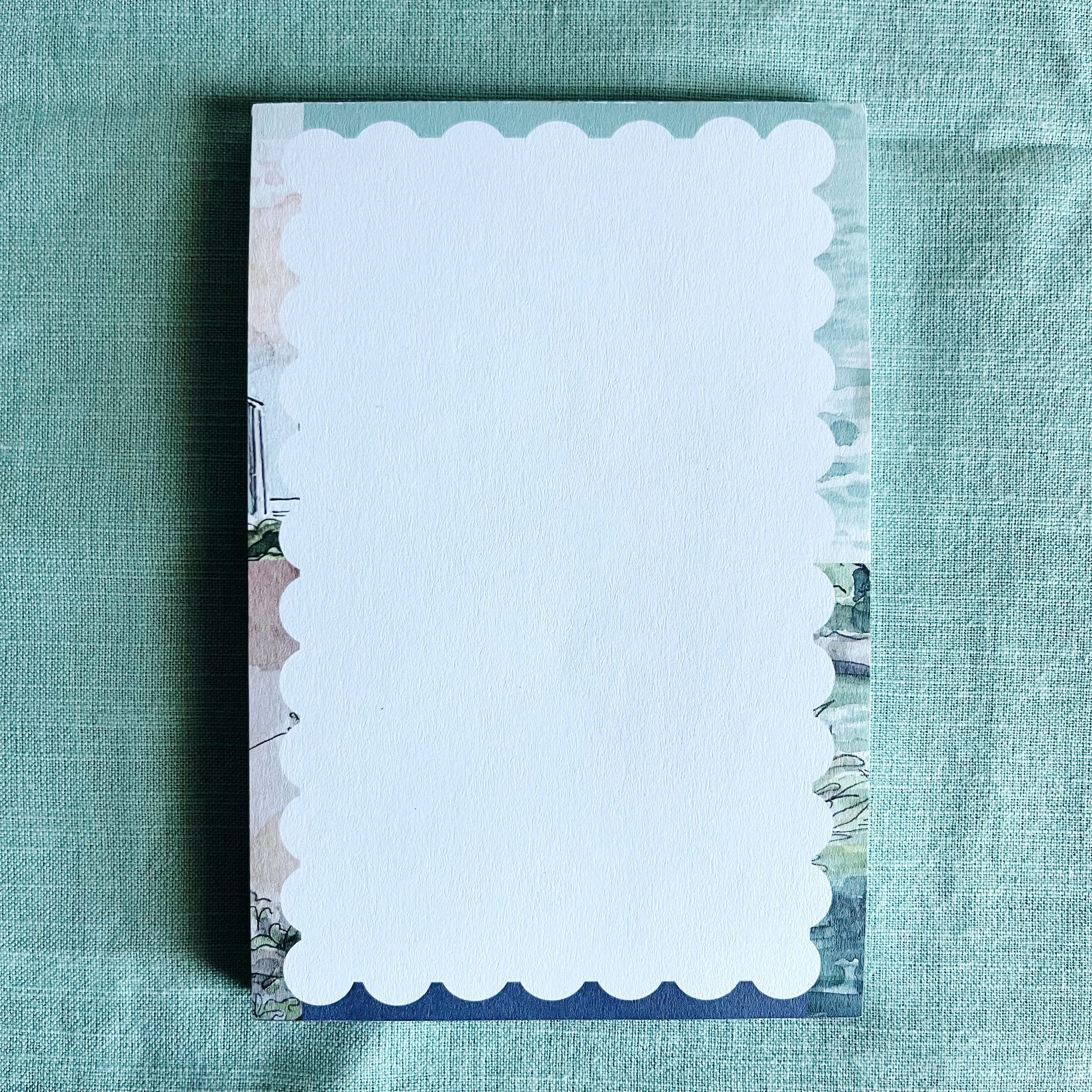 Scalloped Colorful Notepad