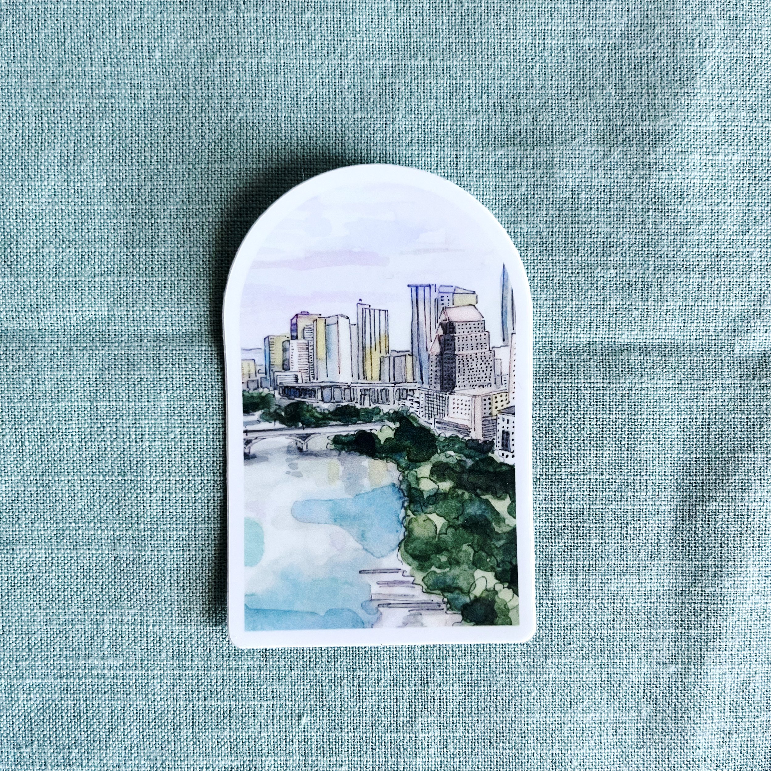 Sticker Downtown Sunset