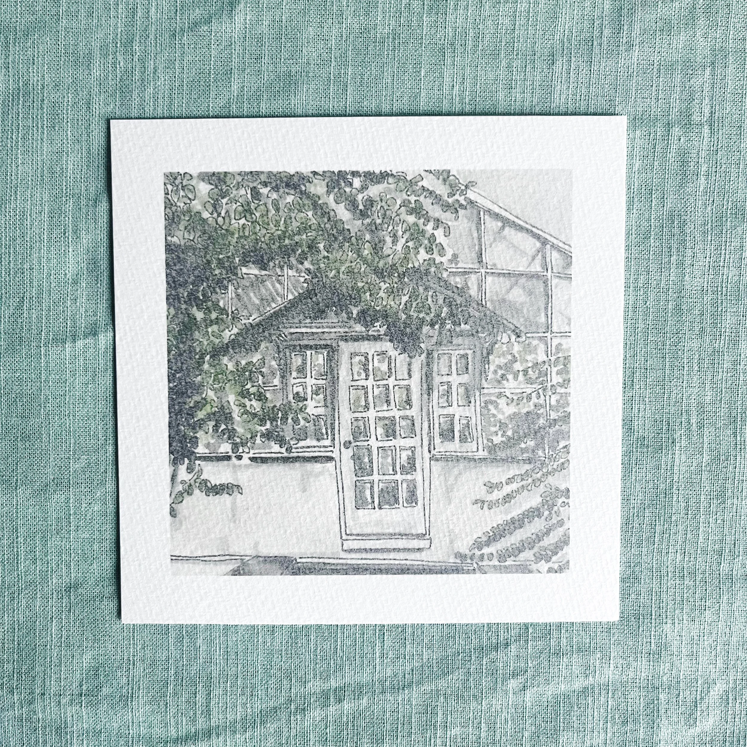 5x5 Art Print - UT Greenhouse