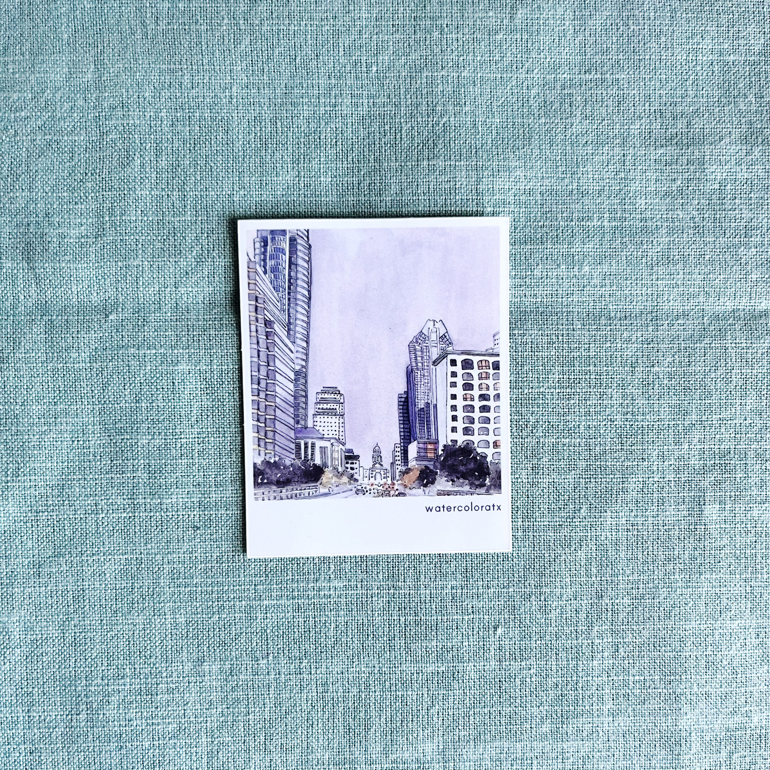 Sticker Congress Ave Night Polaroid