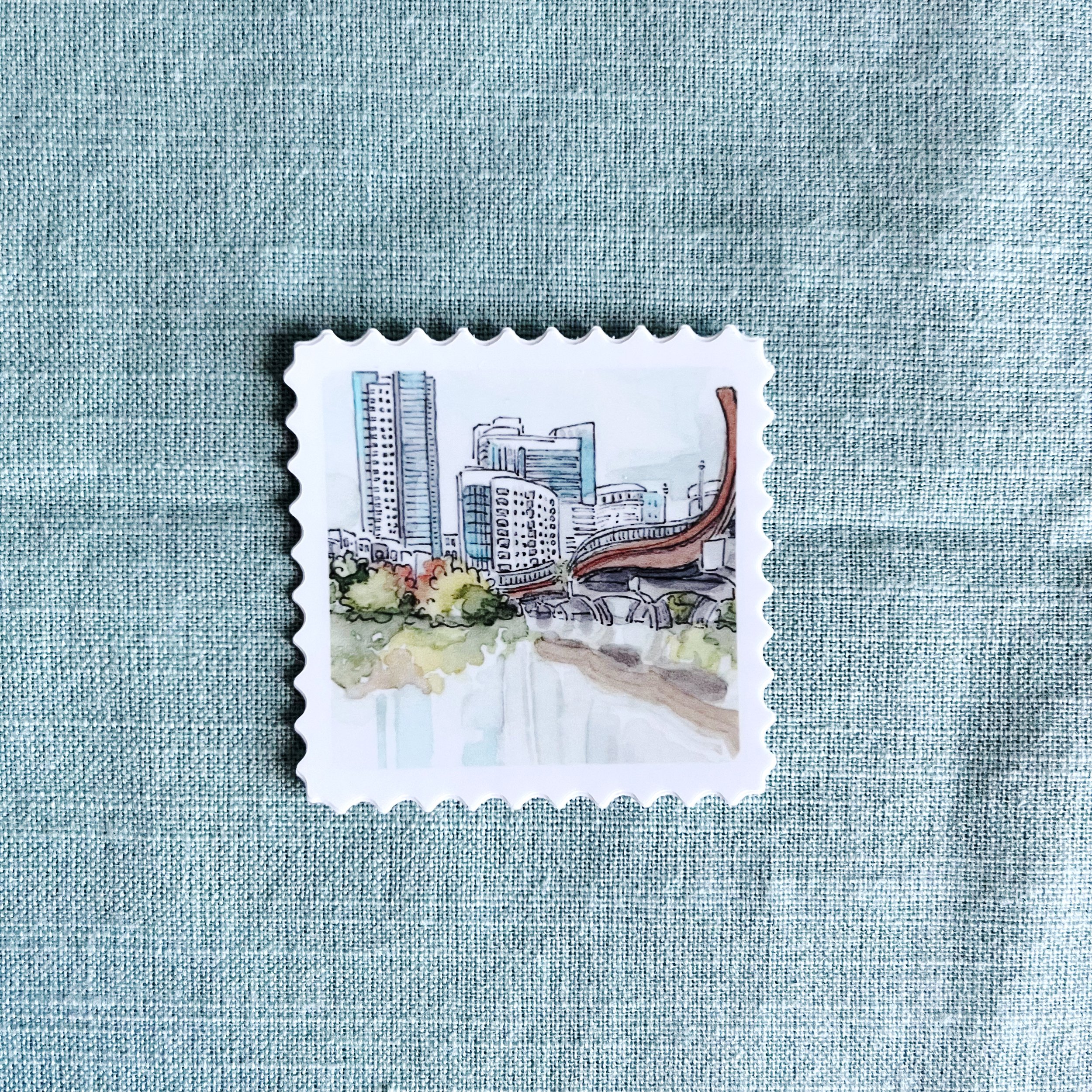 Sticker Pfluger Pedestrian Bridge Stamp