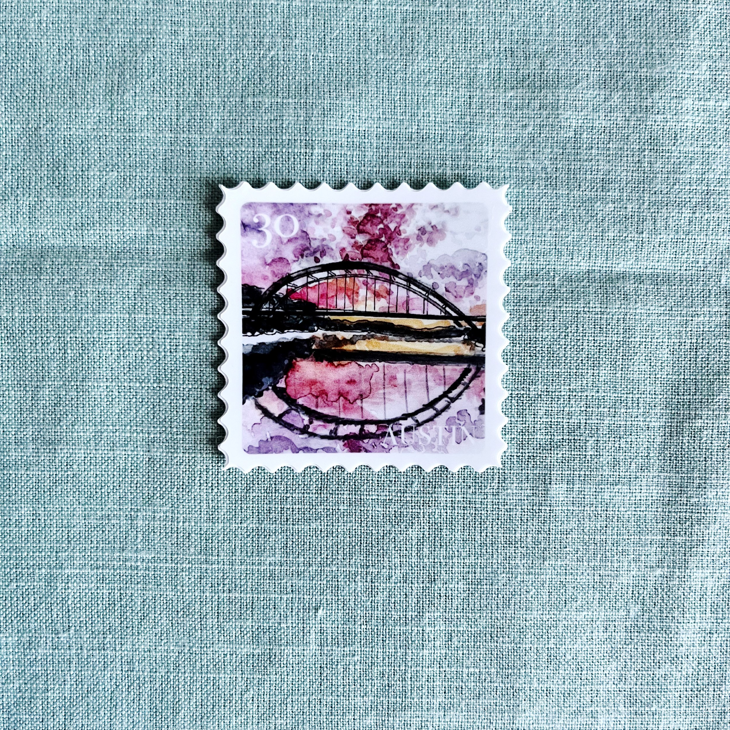 Sticker 360 Bridge Sunset Stamp