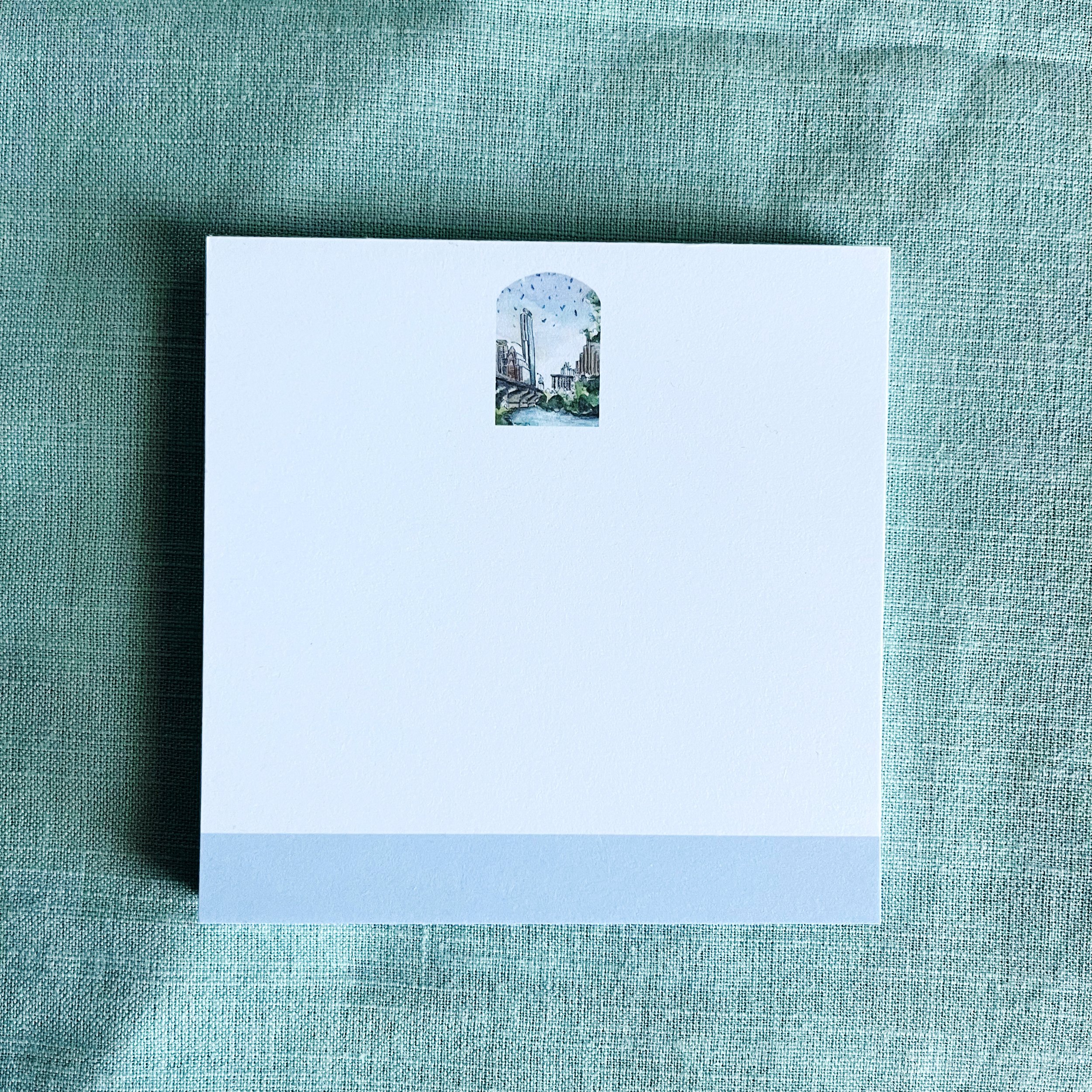 Mini Blue Arch Notepad