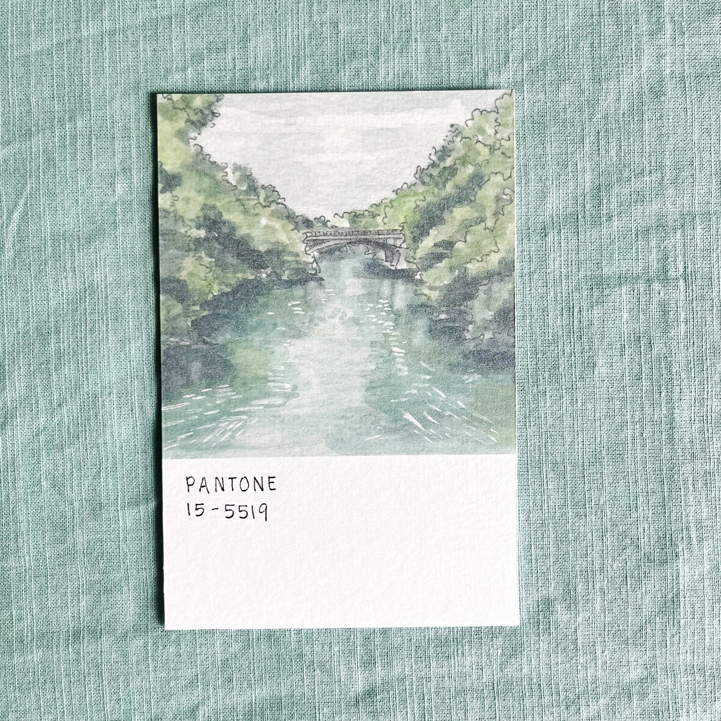 Pantone Art Print - Town Lake Bridge