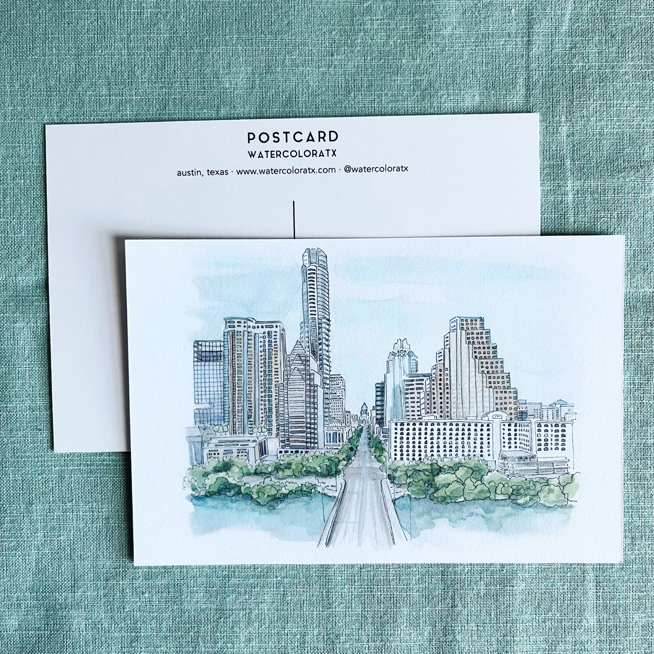 Postcard: Congress Avenue Daytime