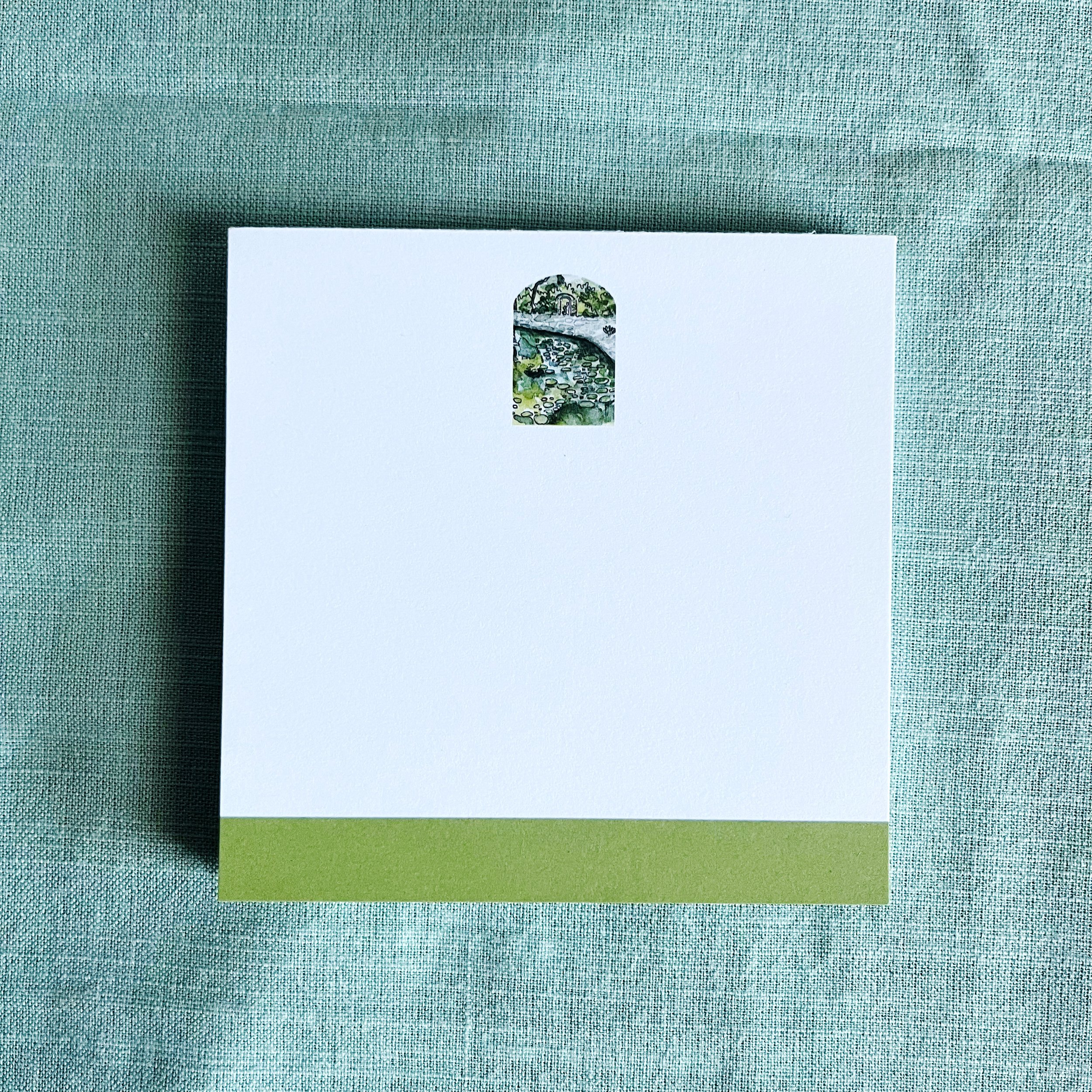 Mini Green Arch Notepad