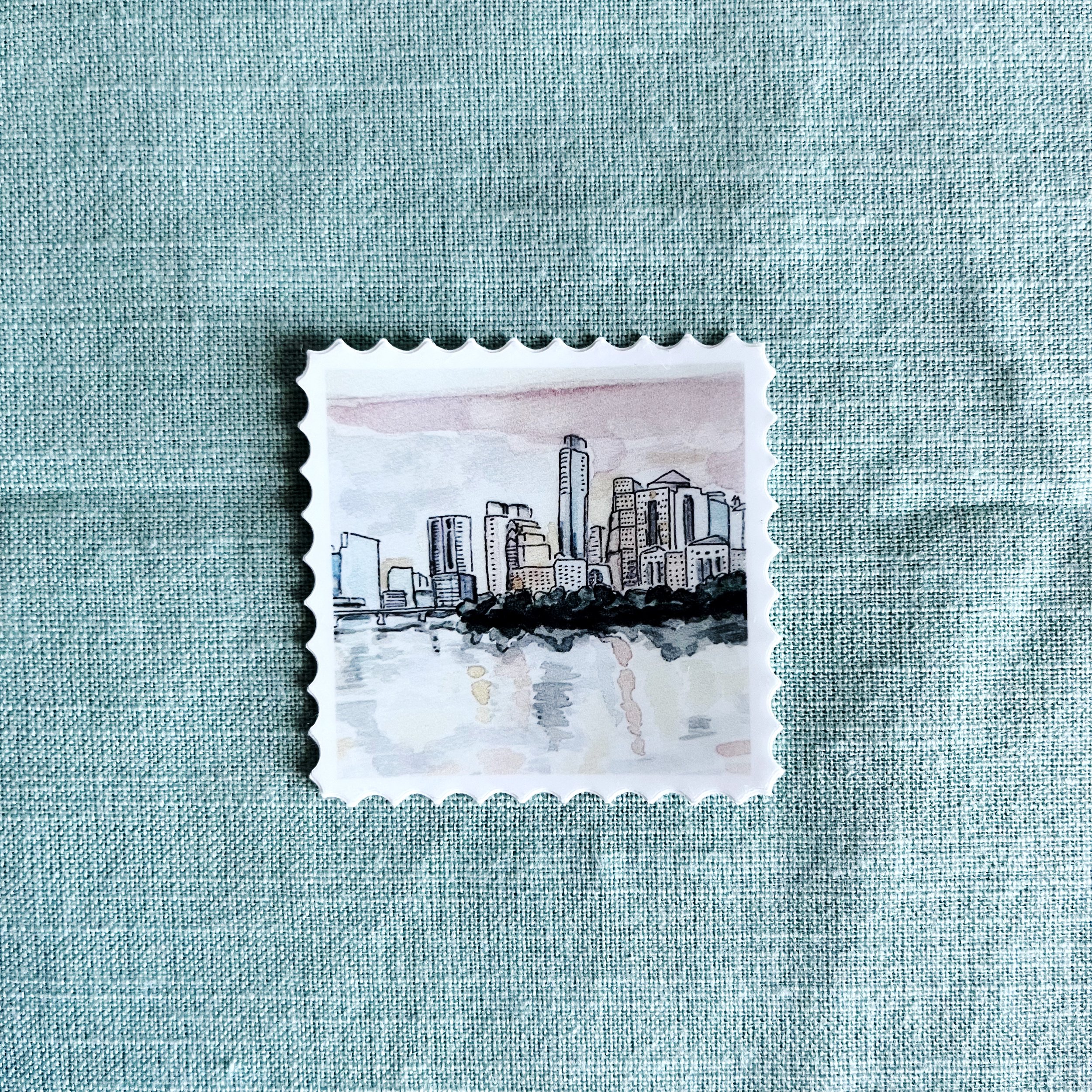 Sticker Pastel Sunset Stamp