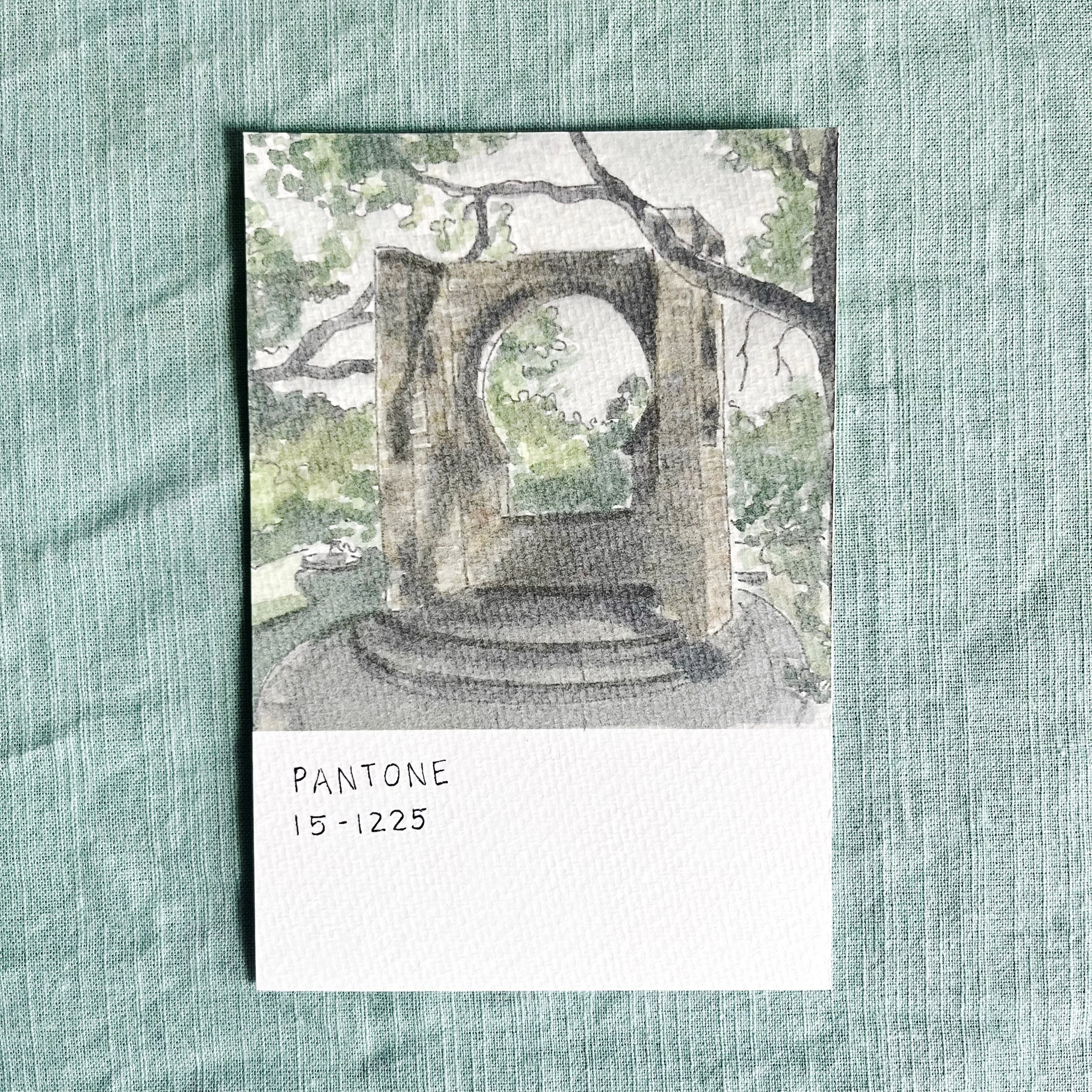 Pantone Art Print - Zilker Garden Arch