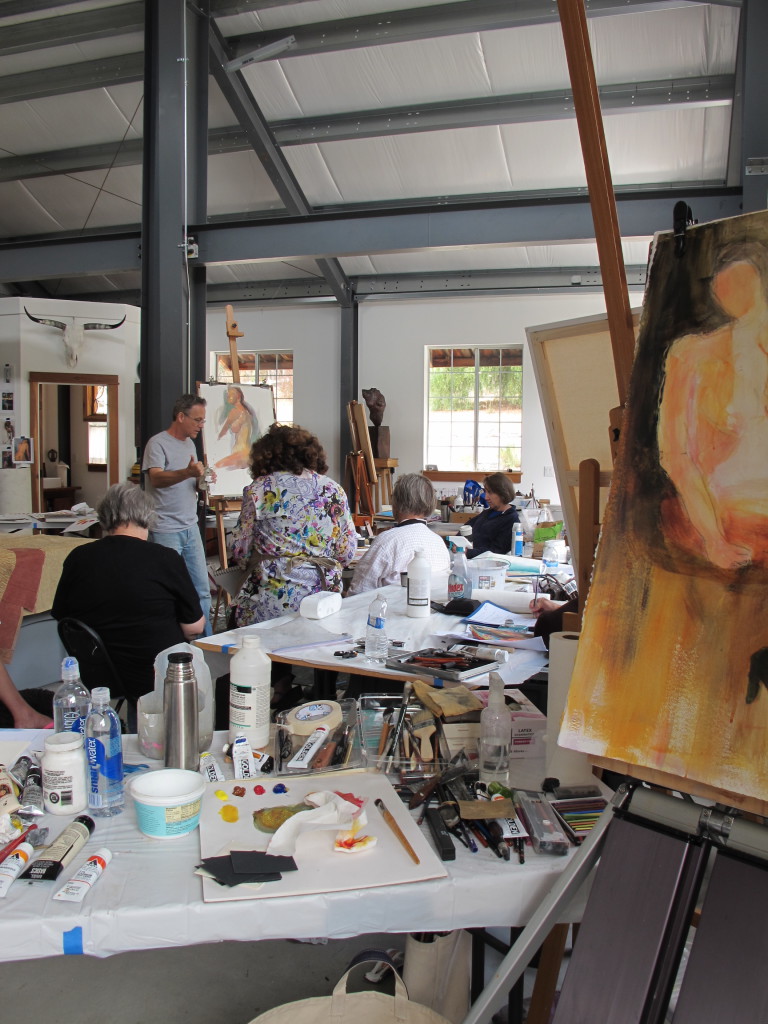 Previous workshop at the Hannon Art Barn (above)
