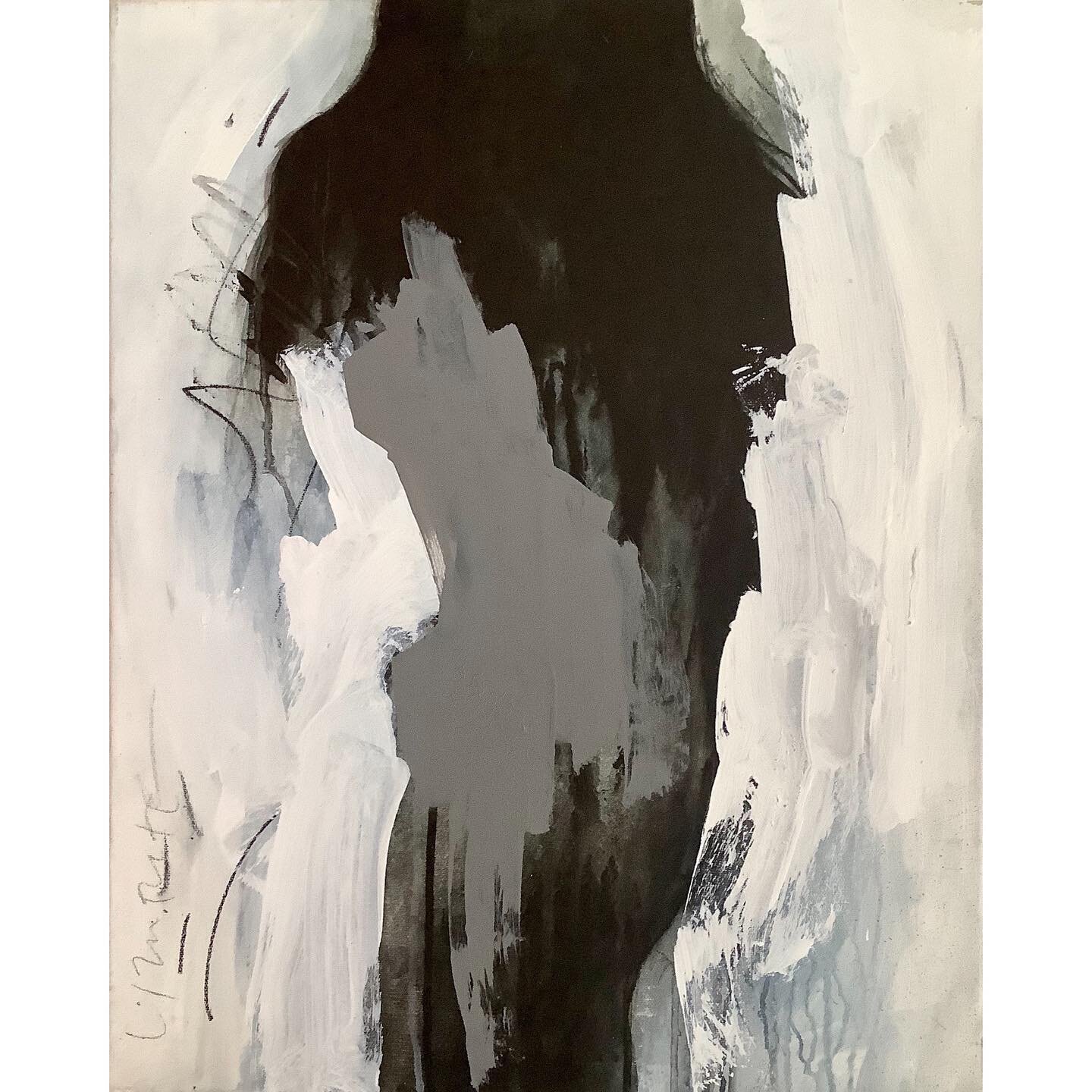 A side project I have been working on is really trying to abstract the figure. To have the shapes and the brush strokes be just as important as the figure itself. Only using black, white, paynes gray and middle value gray. &ldquo;Untitled&rdquo;, 20&