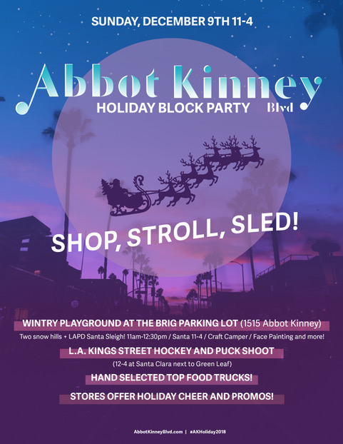 2018 Abbot Kinney Holiday Block Party