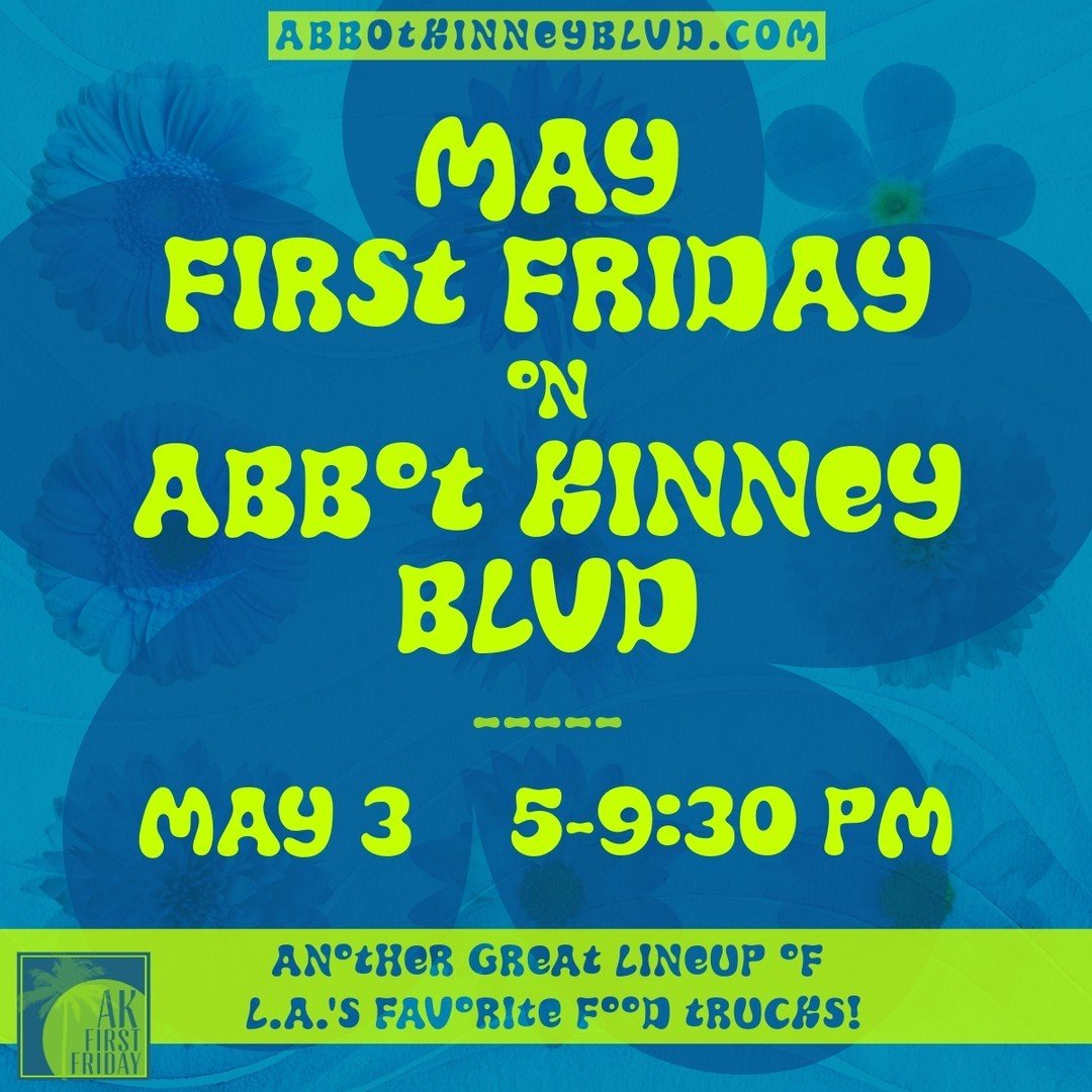 🌎🍔🛍️ Join us for a First Friday culinary adventure! Experience flavors from around the world and shop the unique boutiques of Abbot Kinney Blvd.