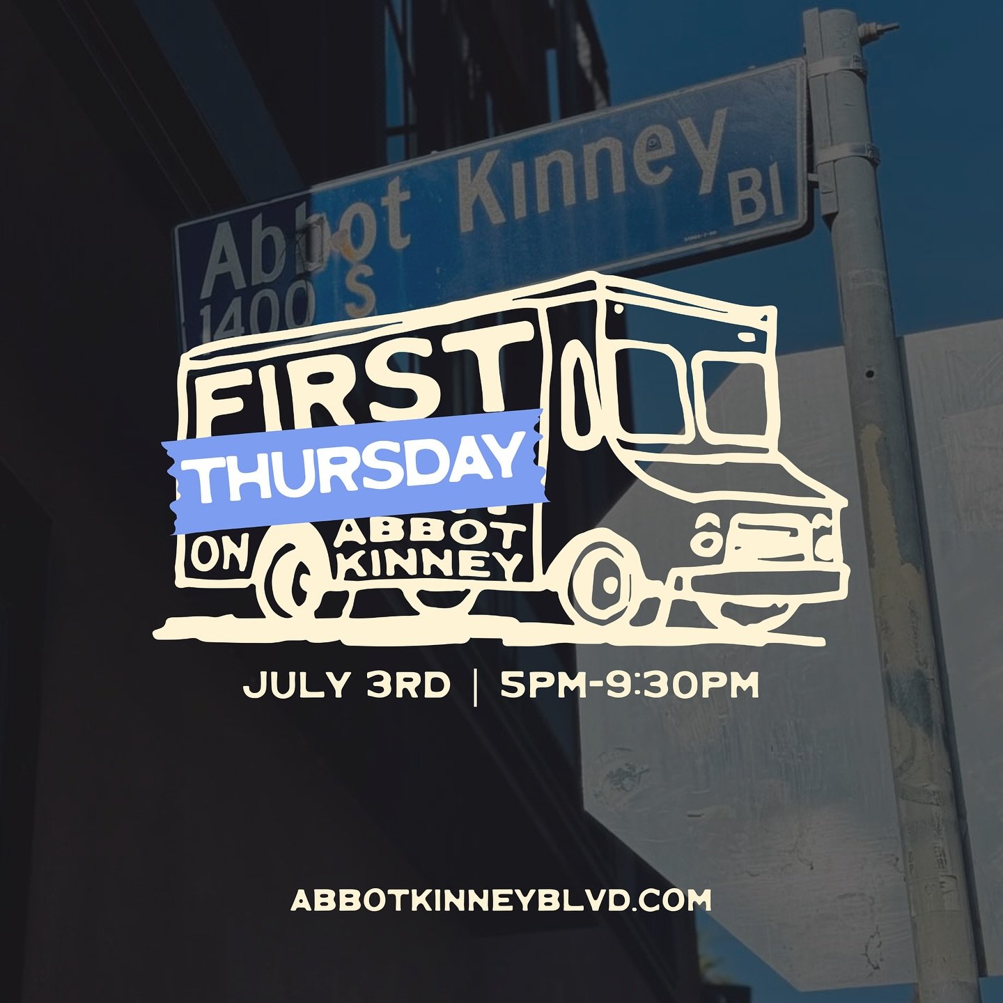 Next month is First THURSDAY on Abbot Kinney!! Mark your calendars for Thursday, July 3rd food trucks on the boulevard! 5PM-9:30PM 💛

@bellepastatruck
@bordergrill
@calicravingtime
@cousinsmainelobster
@dogr.la
@italiapastaepizza
@kogibbq
@lovebirdc