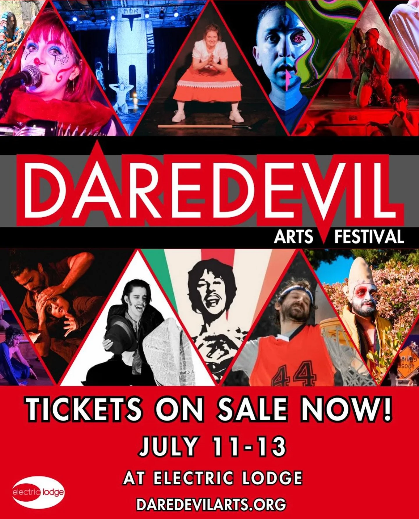 Starting tomorrow! Grab your tickets at daredevilarts.org! 🎟️

&ldquo;Electric Lodge&rsquo;s inaugural Daredevil Arts Festival is a multidisciplinary arts festival showcasing the most unique, diverse, and boundary-pushing performing artists that Ven
