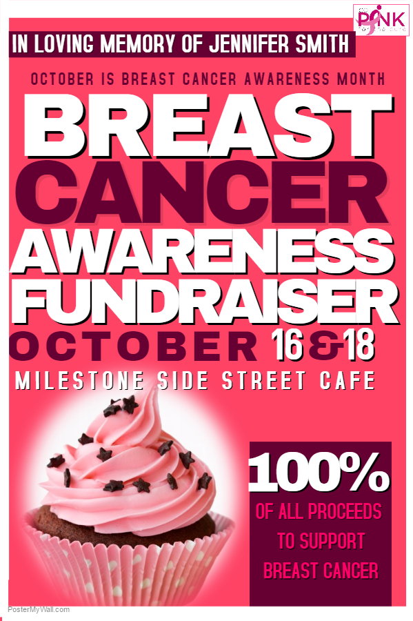 Breast Cancer Fundraiser Awareness Poster
