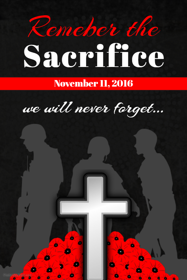 Remembrance Day Poster Template 