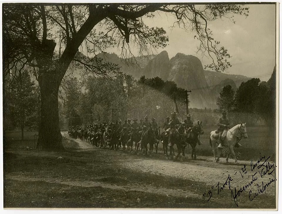 B TROOP, 1ST CAVALRY, YOSEMITE VALLEY, CALIFORNIA
